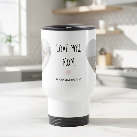 Personalized “Love You Mom” Photo | Custom Mug Reisebecher