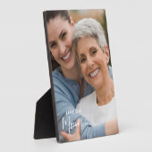 Personalized Love You Mom Photo Fotoplatte (Seite)