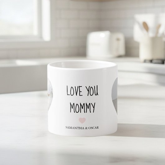 Personalized Love You Mommy | Custom Photo Gift Espressotasse