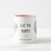 Personalized “Love You Mommy” Photo | Custom Gift Tasse (Zentrum)