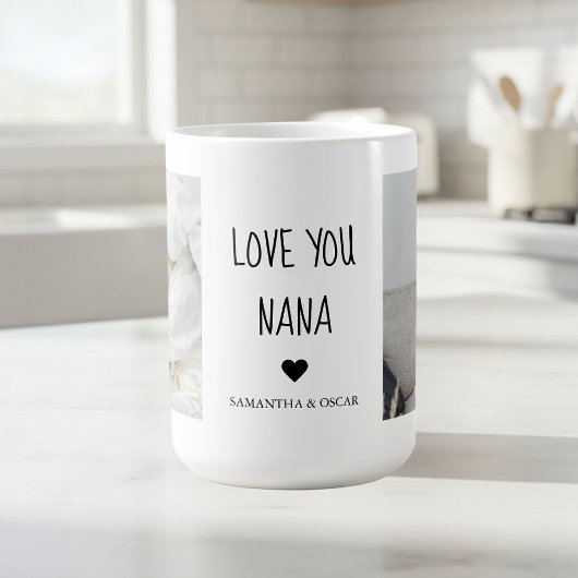 Personalized Love You Nana | Custom Photo Gift Kaffeetasse