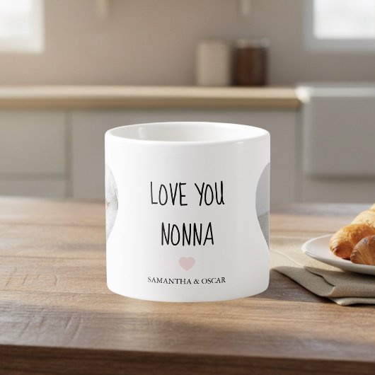Personalized Love You Nonna | Custom Grandma Gift Espressotasse