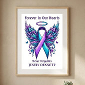 Personalized Loving Memory Suicide Loss Awareness  Poster