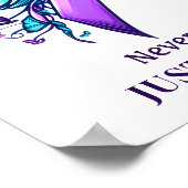 Personalized Loving Memory Suicide Loss Awareness  Poster (Ecke)