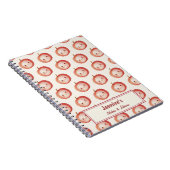 Personalized Lucky You Lychee pattern Watercolor Notizblock (Rechte Seite)