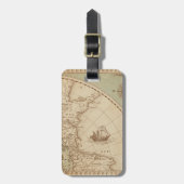 Personalized Luggage Tag | Custom Map Suitcase Gepäckanhänger (Vorderseite vertikal)