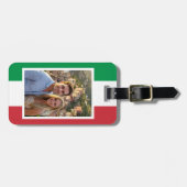 Personalized luggage tags, Italian flag Gepäckanhänger (Vorderseite horizontal)