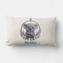 Personalized Lumbar Baby Pillow – Baby Koala Lendenkissen