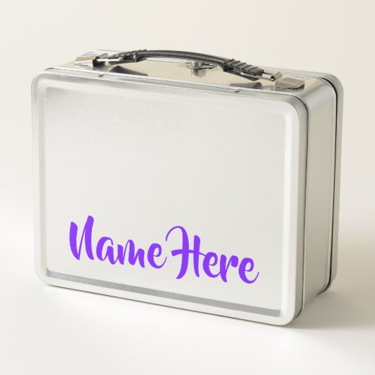 Personalized Lunchkins Building Bricks Lunch Box (Rückseite)