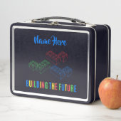 Personalized Lunchkins Building Bricks Lunch Box (Beispiel)