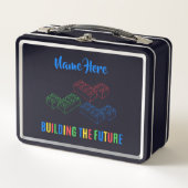 Personalized Lunchkins Building Bricks Lunch Box (Vorderseite)