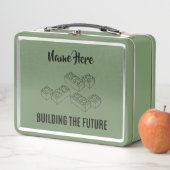 Personalized Lunchkins Building Bricks Lunch Box (Beispiel)