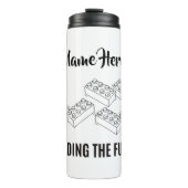 Personalized Lunchkins Building Bricks Lunch Box Thermosbecher (Vorderseite)