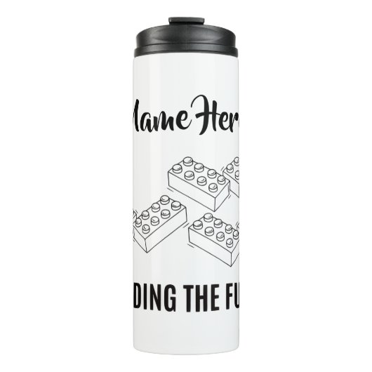 Personalized Lunchkins Building Bricks Lunch Box Thermosbecher (Vorderseite)