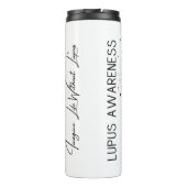 Personalized Lupus Awareness Thermal Tumbler Thermosbecher (Rückseite)