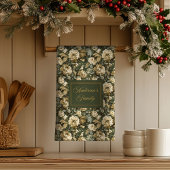 Personalized Lux Pastel Botanical Towel Kitchen Geschirrtuch