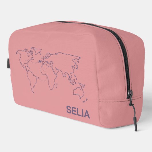 Personalized Luxury Deluxe Travel Kit Waschbeutel (Rechte Ecke)