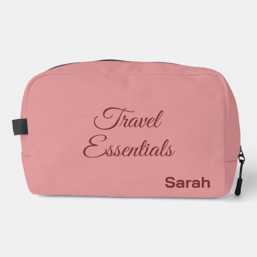 Personalized Luxury Deluxe Travel Kit Waschbeutel (Vorderseite)