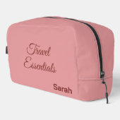 Personalized Luxury Deluxe Travel Kit Waschbeutel (Rechte Ecke)