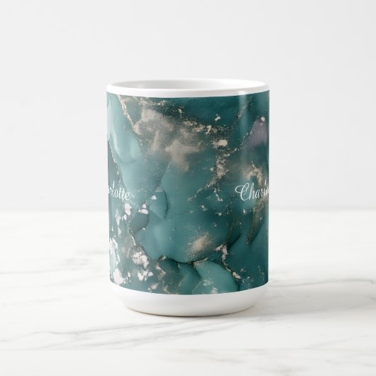 Personalized Luxury Marble Pattern Custom Name  Kaffeetasse (Mittel)