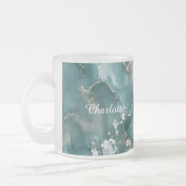 Personalized Luxury Marble Pattern Custom Name  Mattglastasse