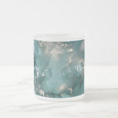 Personalized Luxury Marble Pattern Custom Name Mattglastasse (Mittel)