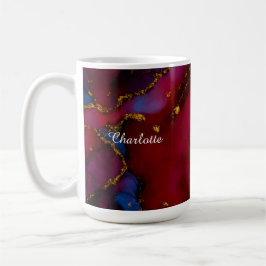 Personalized Luxury Marble Pattern Custom Name Mug Kaffeetasse