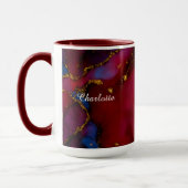 Personalized Luxury Marble Pattern Custom Name Mug Tasse (Links)