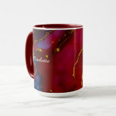 Personalized Luxury Marble Pattern Custom Name Mug Tasse (Vorderseite Links)