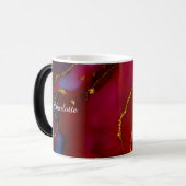 Personalized Luxury Marble Pattern Custom Name Mug Verwandlungstasse (Vorderseite Links)