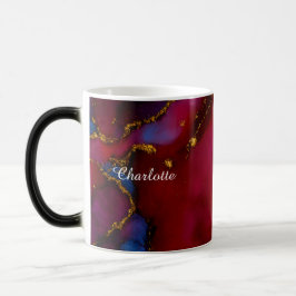 Personalized Luxury Marble Pattern Custom Name Mug Verwandlungstasse