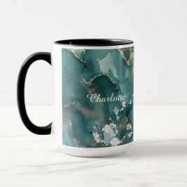Personalized Luxury Marble Pattern Custom Name  Tasse