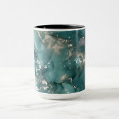 Personalized Luxury Marble Pattern Custom Name Tasse (Zentrum)
