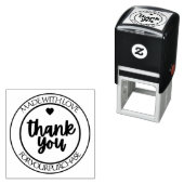 Personalized “Made With Love” Thank You  Permastempel (Beispiel)