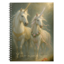 Personalized Magestic Unicorns forest sunrise