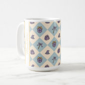 Personalized Magic Academy Wizard School Blue Kaffeetasse (Vorderseite Links)