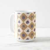 Personalized Magic Academy Wizard School Gold Kaffeetasse (Vorderseite Links)