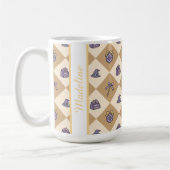 Personalized Magic Academy Wizard School Gold Kaffeetasse (Links)