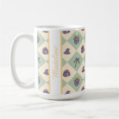 Personalized Magic Academy Wizard School Green Kaffeetasse (Links)