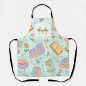 Personalized Magic Books Girl Kitchen Mint Green Schürze (Vorderseite)