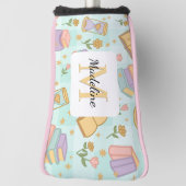 Personalized Magic Books Girl School Mint Green Golf Headcover (Rotieren 90)