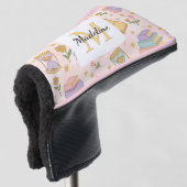 Personalized Magic Books Girl School Pink Golf Headcover (3/4 Vorderseite)