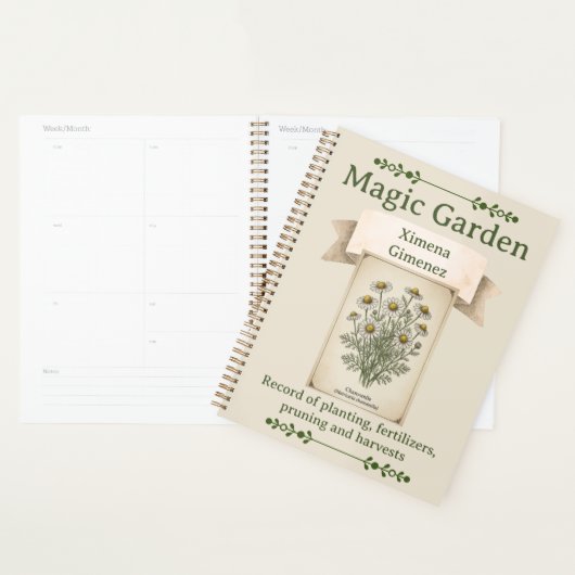 Personalized Magic Garden Journal - Chamomile Planer (Anzeige)