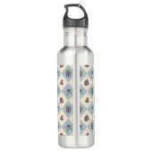 Personalized Magical Book Academy Wizard Blue Edelstahlflasche (Rückseite)