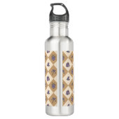 Personalized Magical Book Academy Wizard Gold Edelstahlflasche (Rückseite)