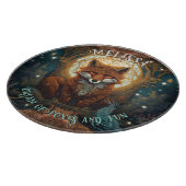 Personalized Magical Moonlit Celtic Fox Schneidebrett (Ecke)