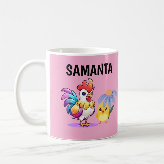 Personalized Magical Rooster Mug Kaffeetasse (Links)