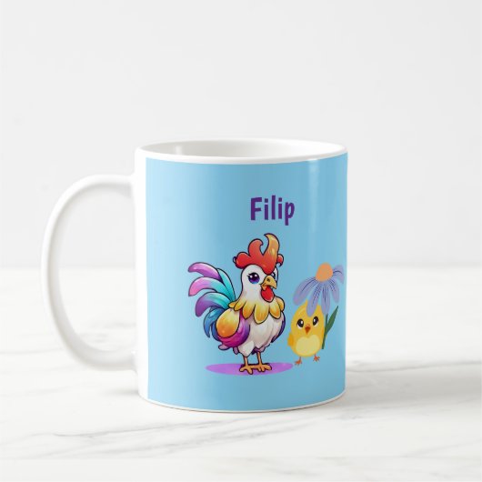 Personalized Magical Rooster Mug Kaffeetasse (Links)