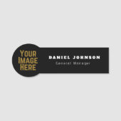 Personalized Magnetic Company Employee Name Tag Namensschild (Vorderseite)