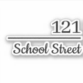 Personalized Mailbox Number and Address Aufkleber (Vorderseite)